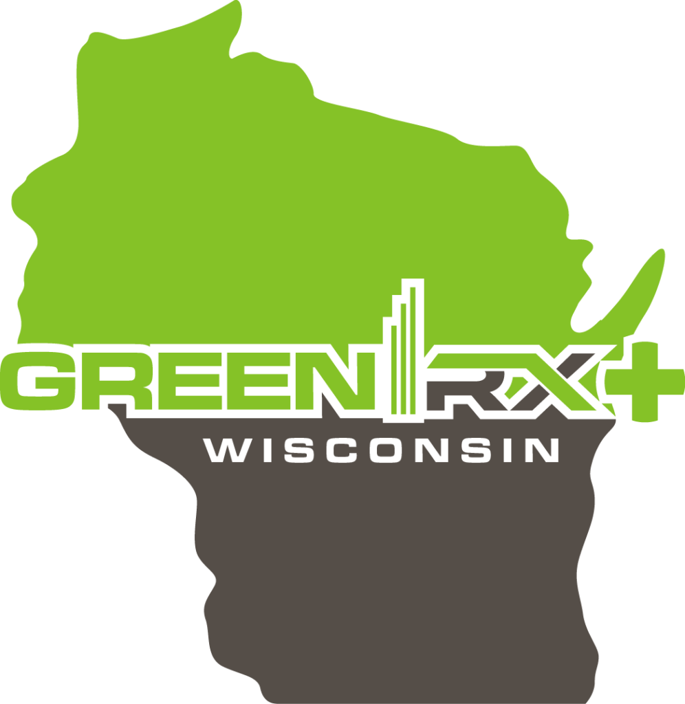 GreenRX Wisconsin dispensary logo - hemp THC CBD dispensary shipping statewide across Wisconsin