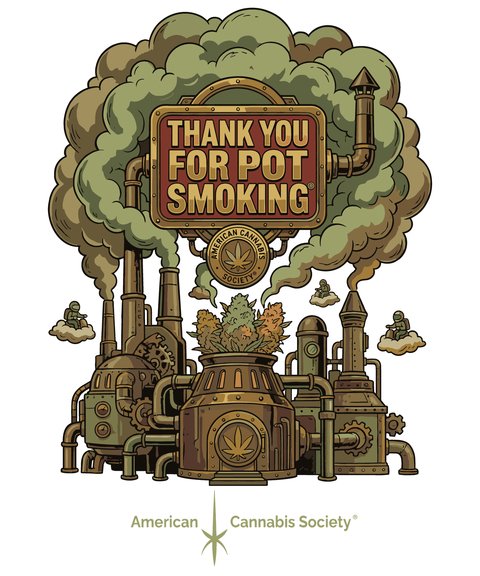 THCA dispensaries in Wisconsin Thank You For Pot Smoking tee at GreenRX